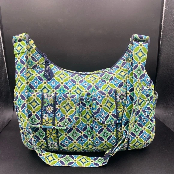 Vera Bradley Floral Geometric Shoulder Bag - Picture 2 of 11